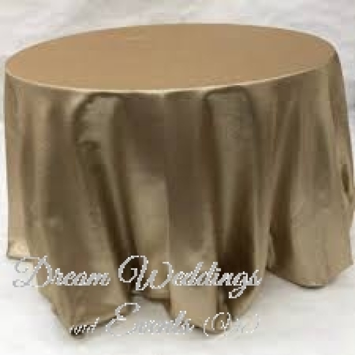 Satin Round Table Cloth Photo - 2