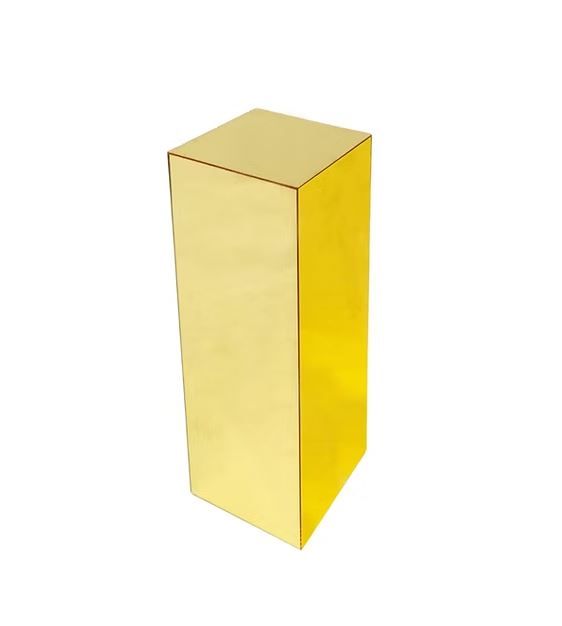 Gold Square Mirror Plinth Photo