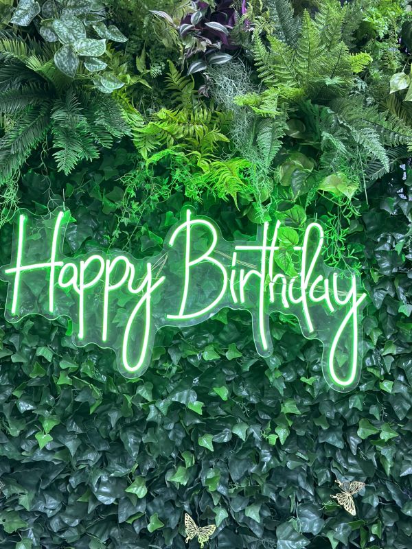 Happy Birthday Neon Sign Photo