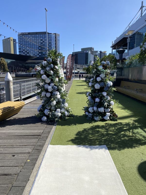 Deconstructed Floral Ceremonial Arch Photo
