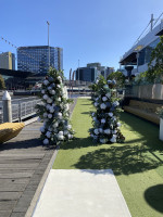 Deconstructed Floral Ceremonial Arch Photo - 2