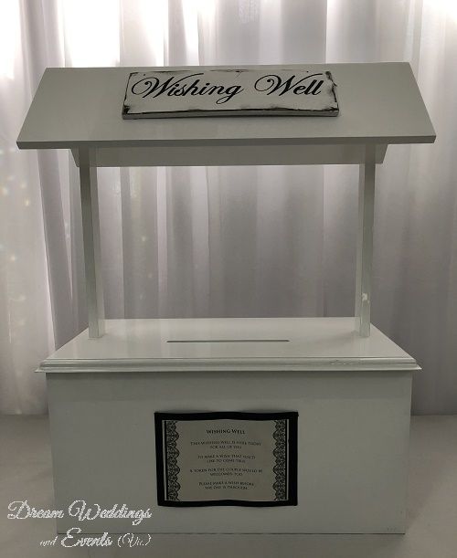 Large Elegant White Wishing Well Photo