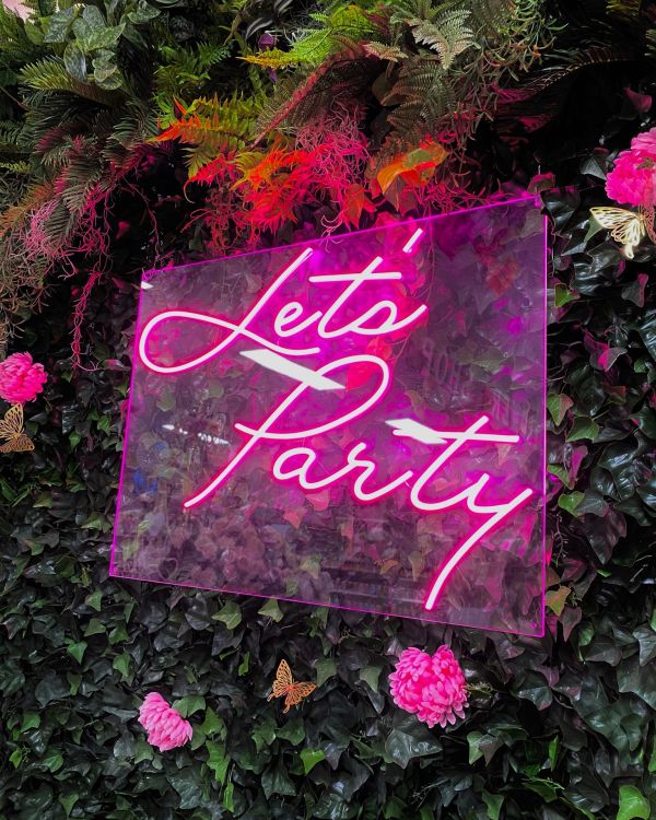 Let's Party Neon Sign Photo
