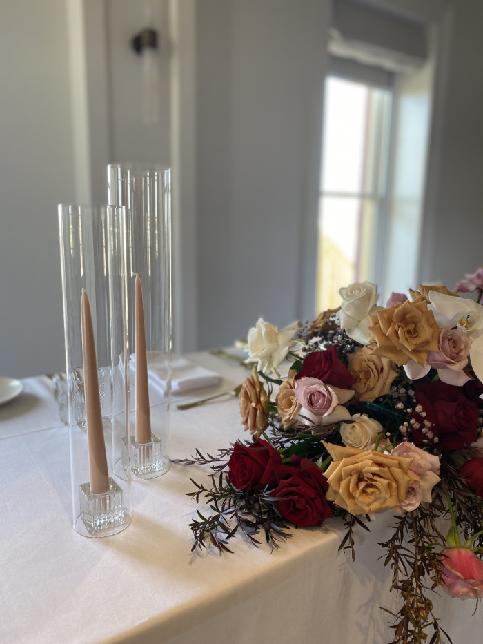 Glass Cylinder Candle Sleeve Photo - 2
