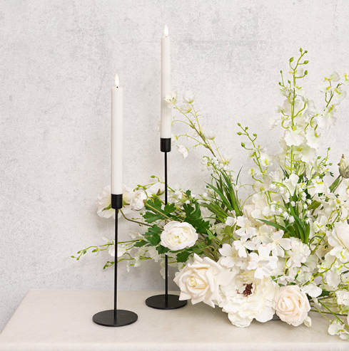 LED Fluted Taper Candle Photo