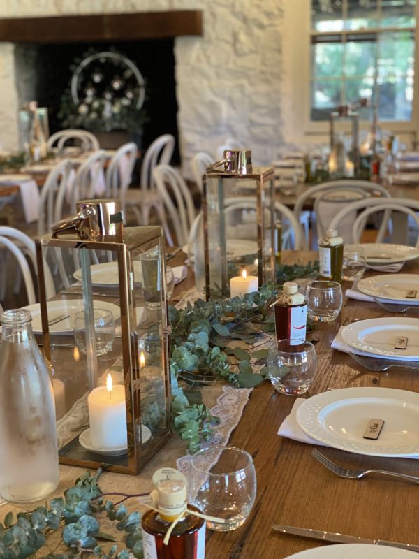 Rose Gold Lantern Centrepiece with LED light or Candle Photo