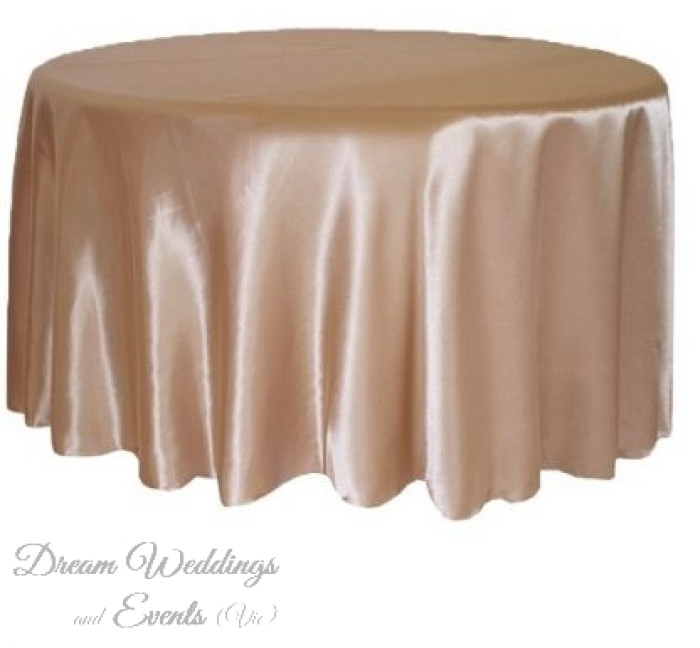 Satin Round Table Cloth Photo - 3