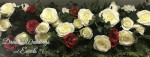 Large Silk White Floral & Foliage Table Runner Photo - 3