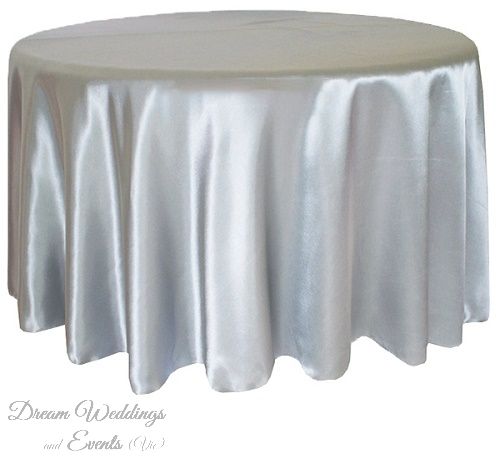 Satin Round Table Cloth Photo