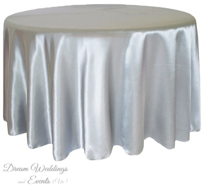 Satin Round Table Cloth Photo - 1