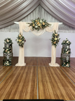 Ceremonial White Wooden Arbour Photo - 2