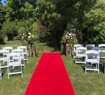 White Americana Resin Folding Chair Photo - 2