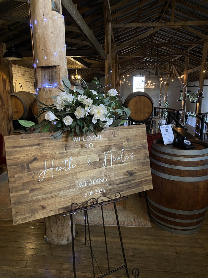 Wooden Board with Personalised Signage Photo - 2