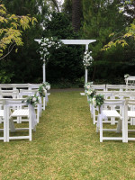 Ceremonial White Wooden Arbour Photo - 1