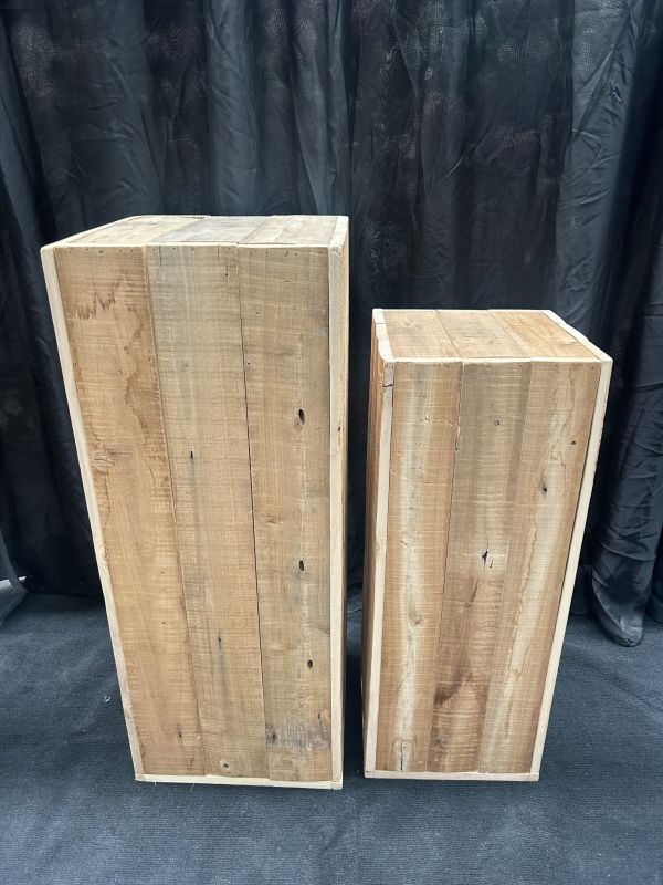 Wooden Square Plinth Photo