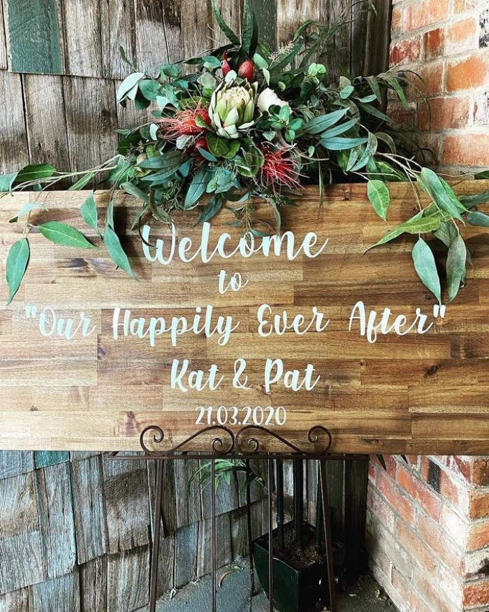 Wooden Board with Personalised Signage Photo - 3