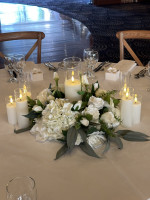 Silk Floral Wreath Centrepiece with LED Candle Insert Photo - 2